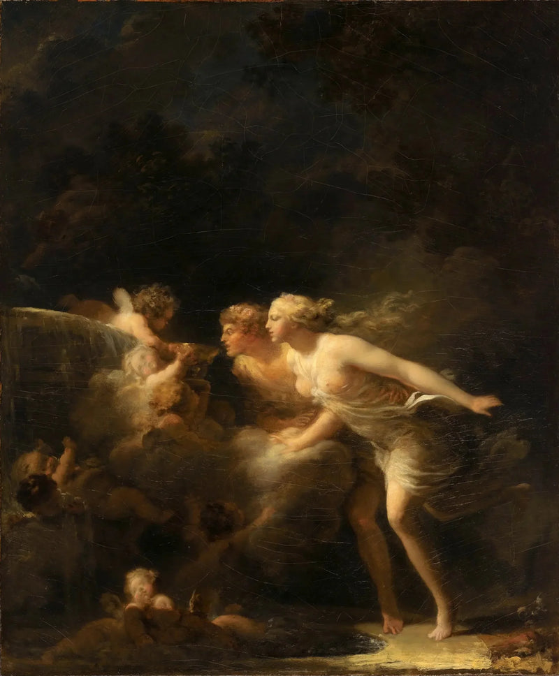 Kärlekens fontän - Jean-Honoré Fragonard