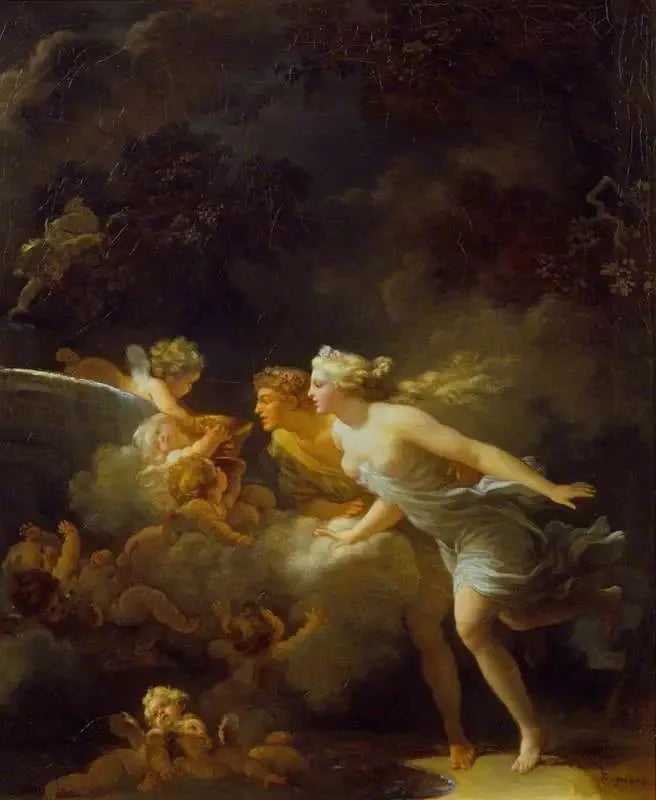 Kärlekens fontän - Jean-Honoré Fragonard