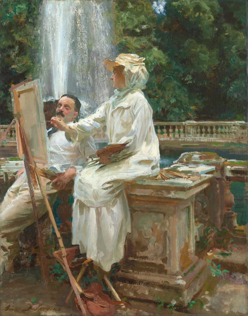 Fontänen, Villa Torlonia, Frascati, Italien - John Singer Sargent