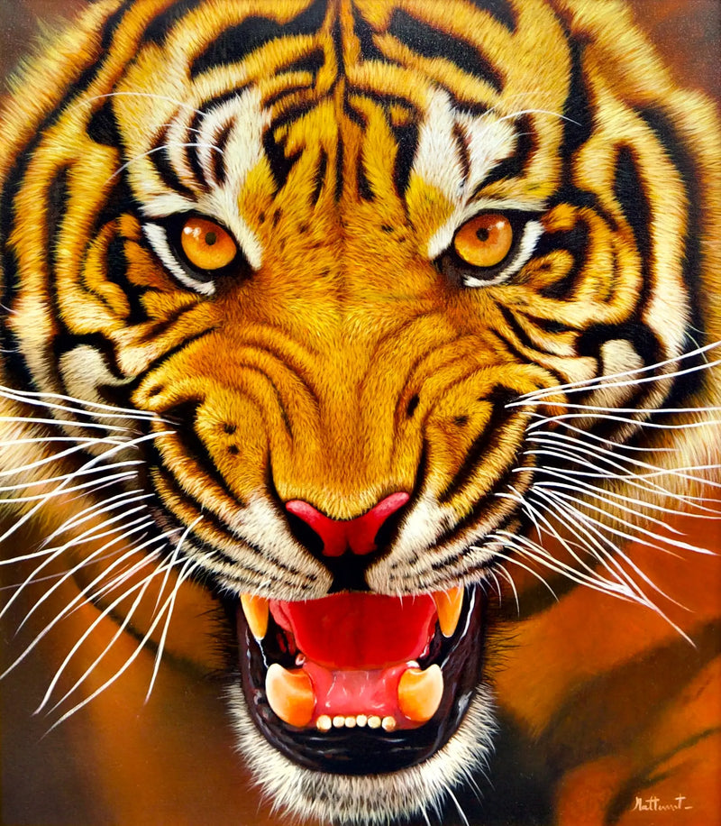 Tigerns styrka | 95 x 105 cm