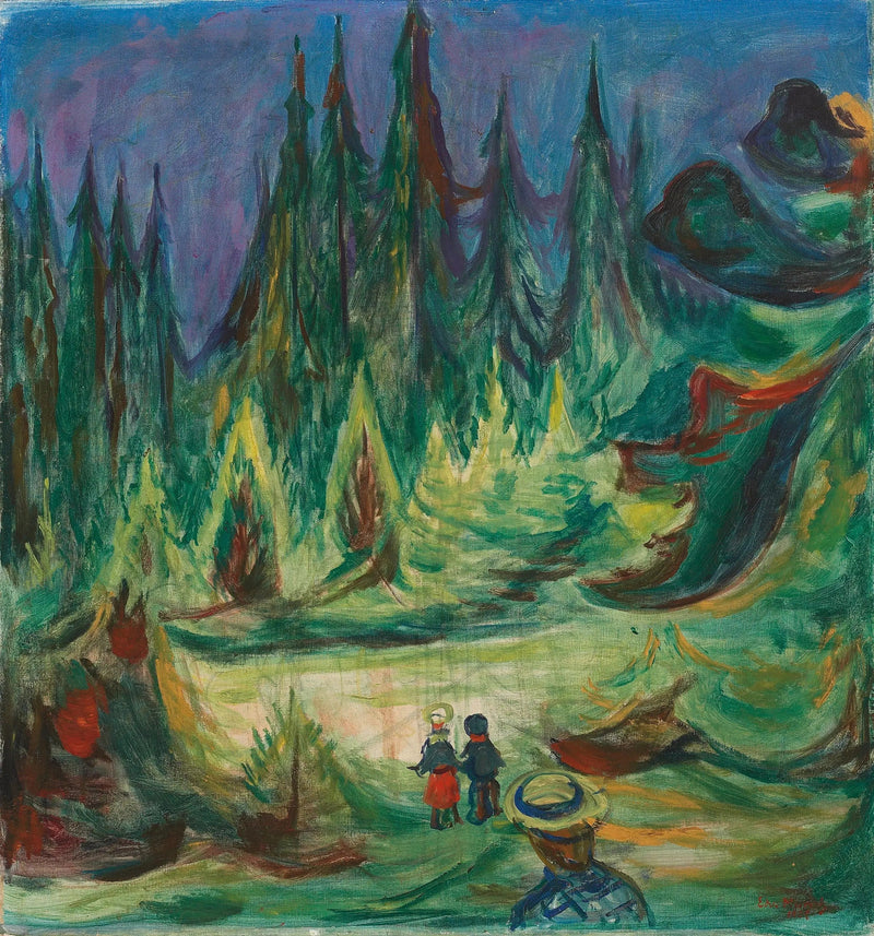 Den förtrollade skogen - Edvard Munch