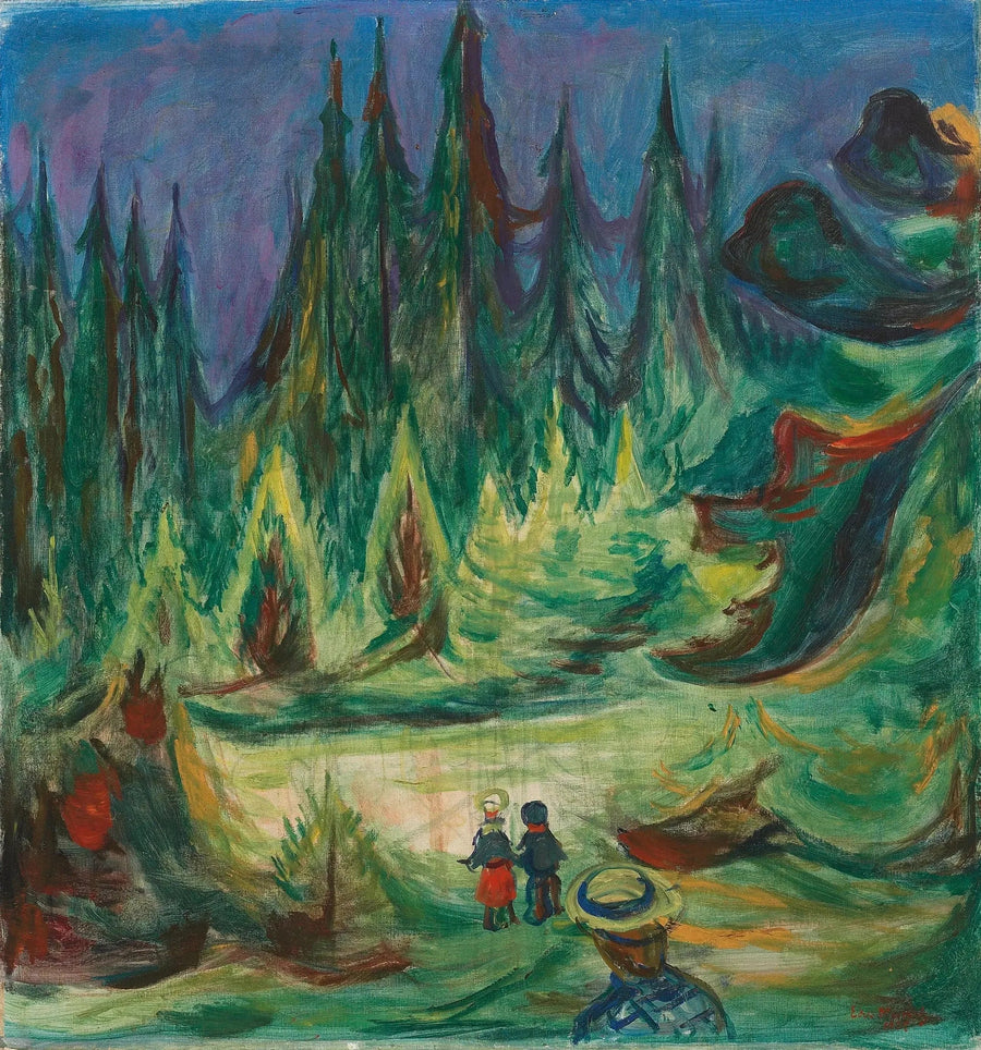 Den förtrollade skogen - Edvard Munch