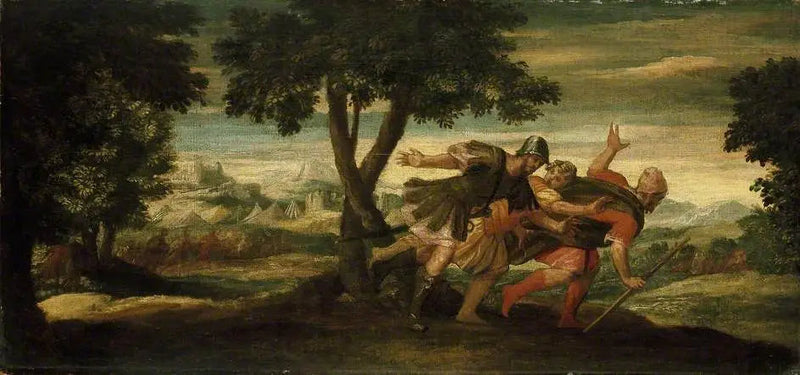 Achior flykt från Holofernes läger - Paul Véronèse