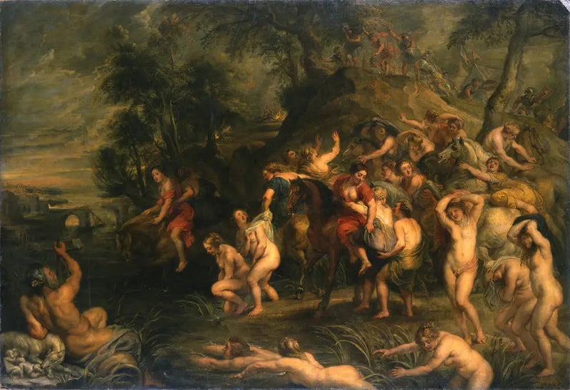 Cloelias flykt - Peter Paul Rubens