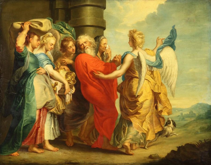 Flykten från Lot och hans döttrar - Peter Paul Rubens