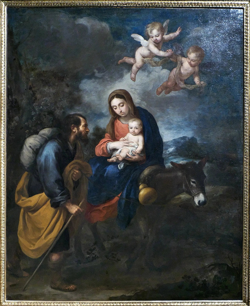 Flykten till Egypten - Bartolomé Esteban Murillo