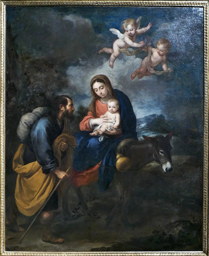 Flykten till Egypten - Bartolomé Esteban Murillo