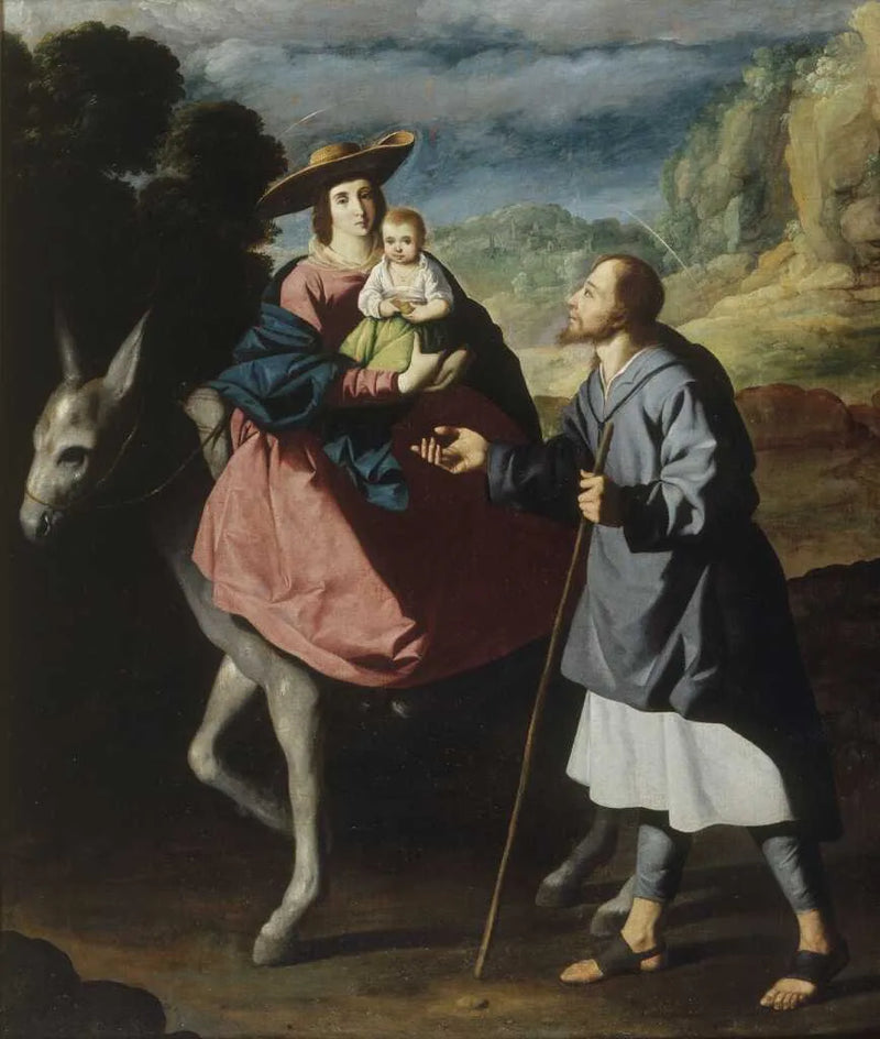 Flykten till Egypten - Francisco de Zurbarán