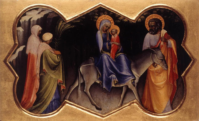 Flykten till Egypten - Lorenzo Monaco
