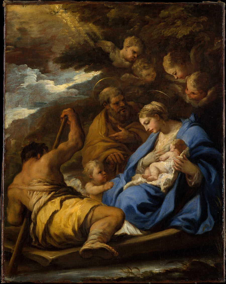 Flykten till Egypten - Luca Giordano
