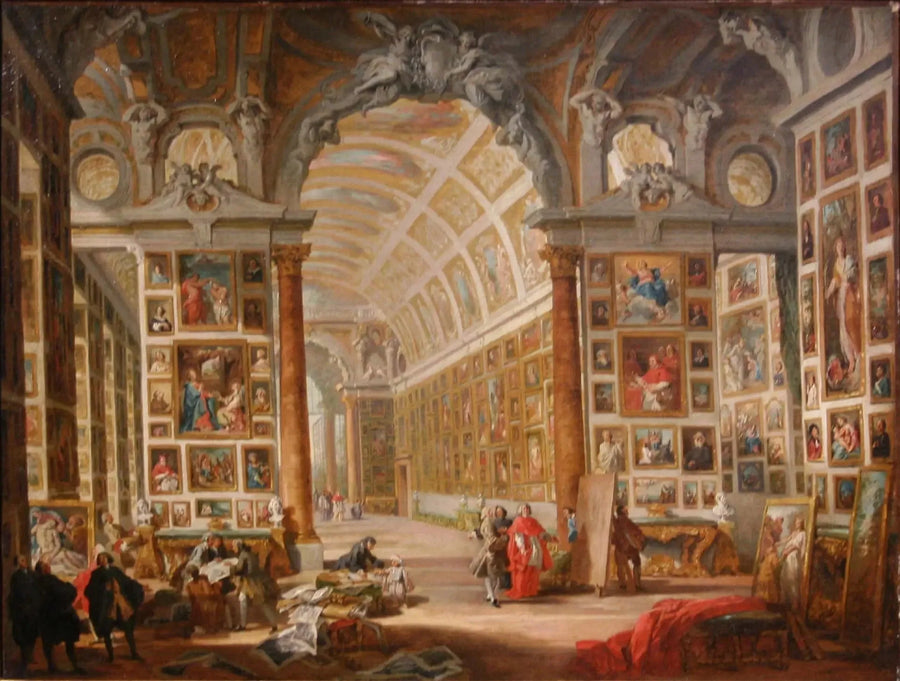 Kardinal Silvio Valenti Gonzagues galleri - Giovanni Paolo Panini