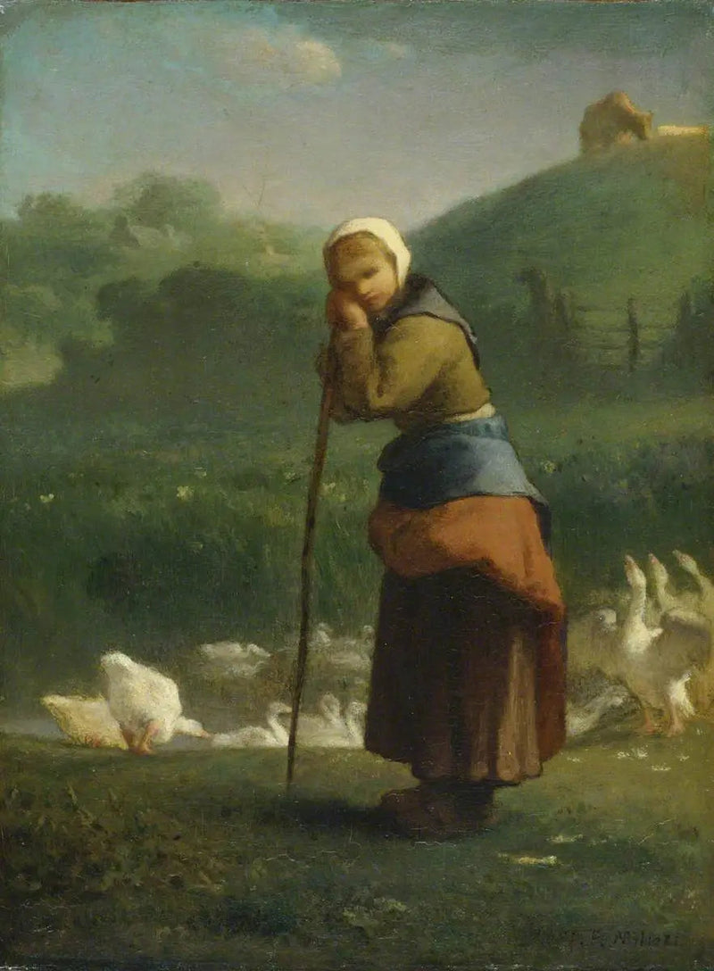 Gåsfödaren i Gruchy - Jean-François Millet
