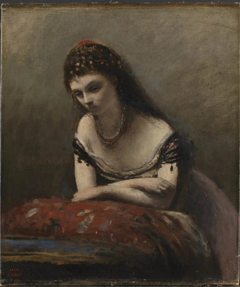 Den romska - Jean-Baptiste Camille Corot