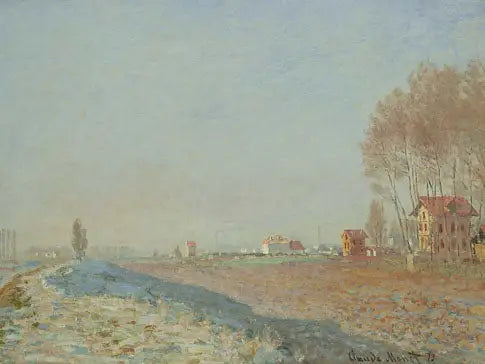 Isen på slätterna i Colombes - Claude Monet