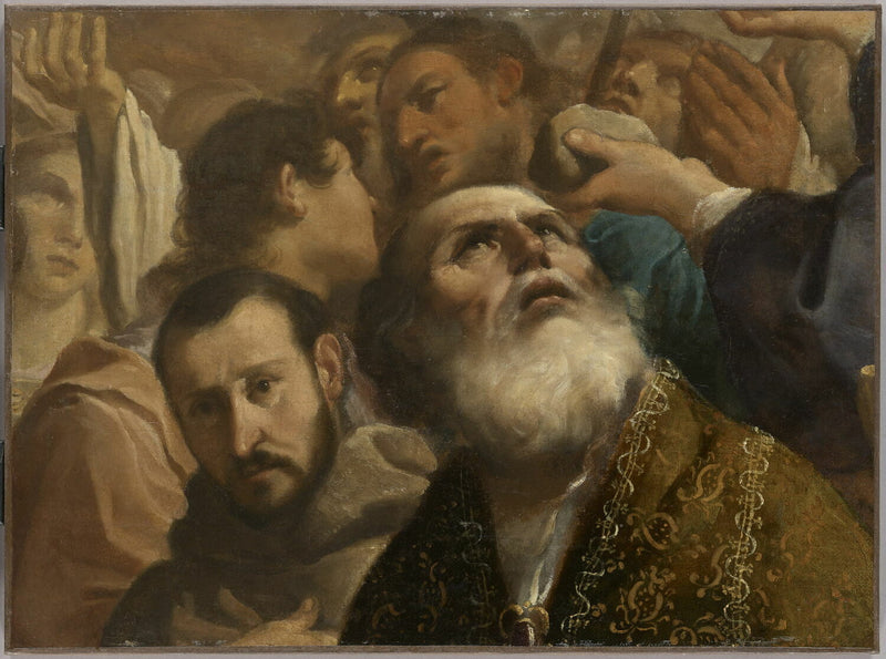 Alla helgonens ära. Fragment - Guercino