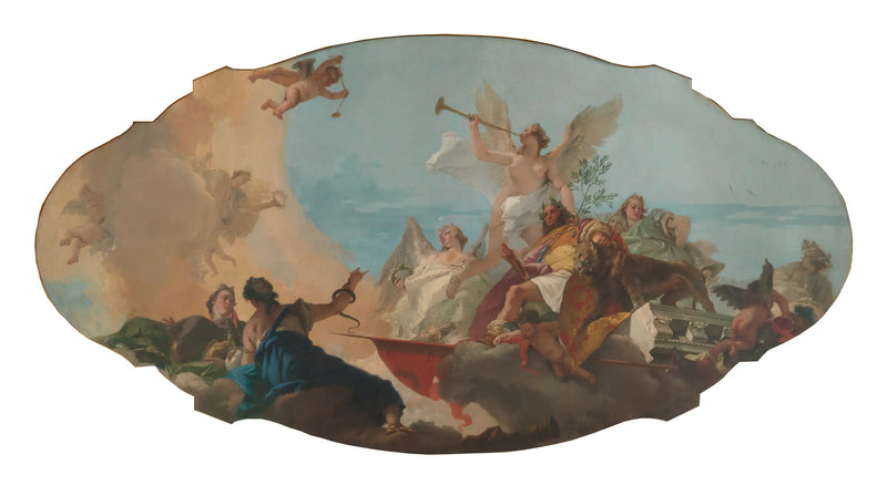 Familjeförhärligandet av Barbaro - Giovanni Battista Tiepolo