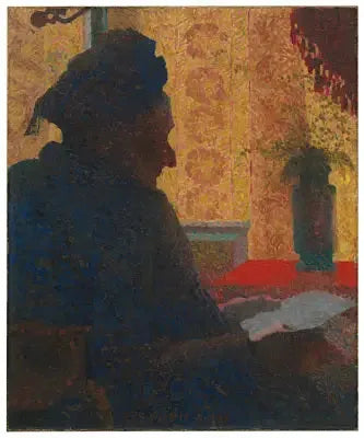 Farmor Michaud i motljus - Édouard Vuillard