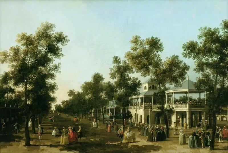 Den stora promenaden, Vauxhall Gardens, London - Canaletto