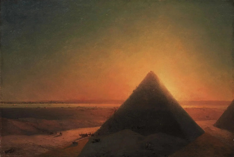 Den stora pyramiden i Giza - Ivan Aïvazovski