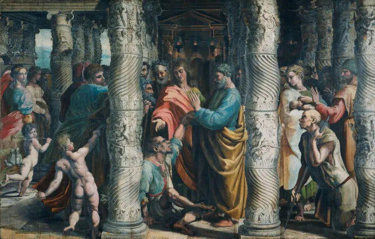 Den haltande mannens helande - Raphael Sanzio