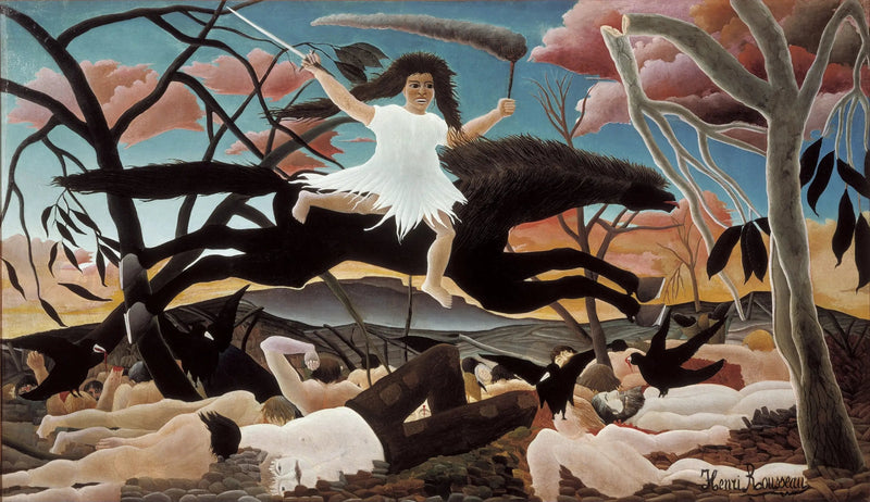 Kriget - Henri Rousseau