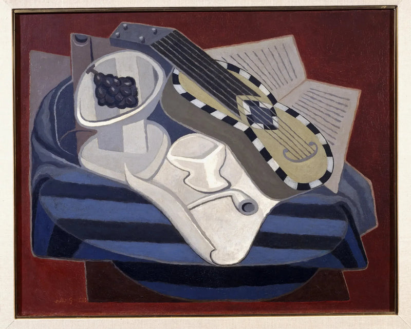 Elgitarren med inlägg - Juan Gris