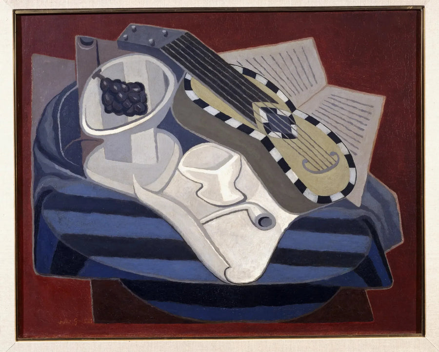 Elgitarren med inlägg - Juan Gris