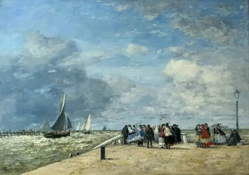 La Jetée de Trouville - Eugène Boudin