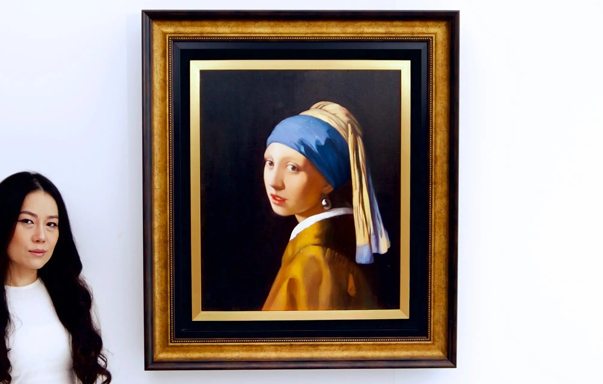 Girl with a Pearl Earring - Artémis Reproduction | 60 X 90 cm Reproductions de tableaux à la peinture à l’huile