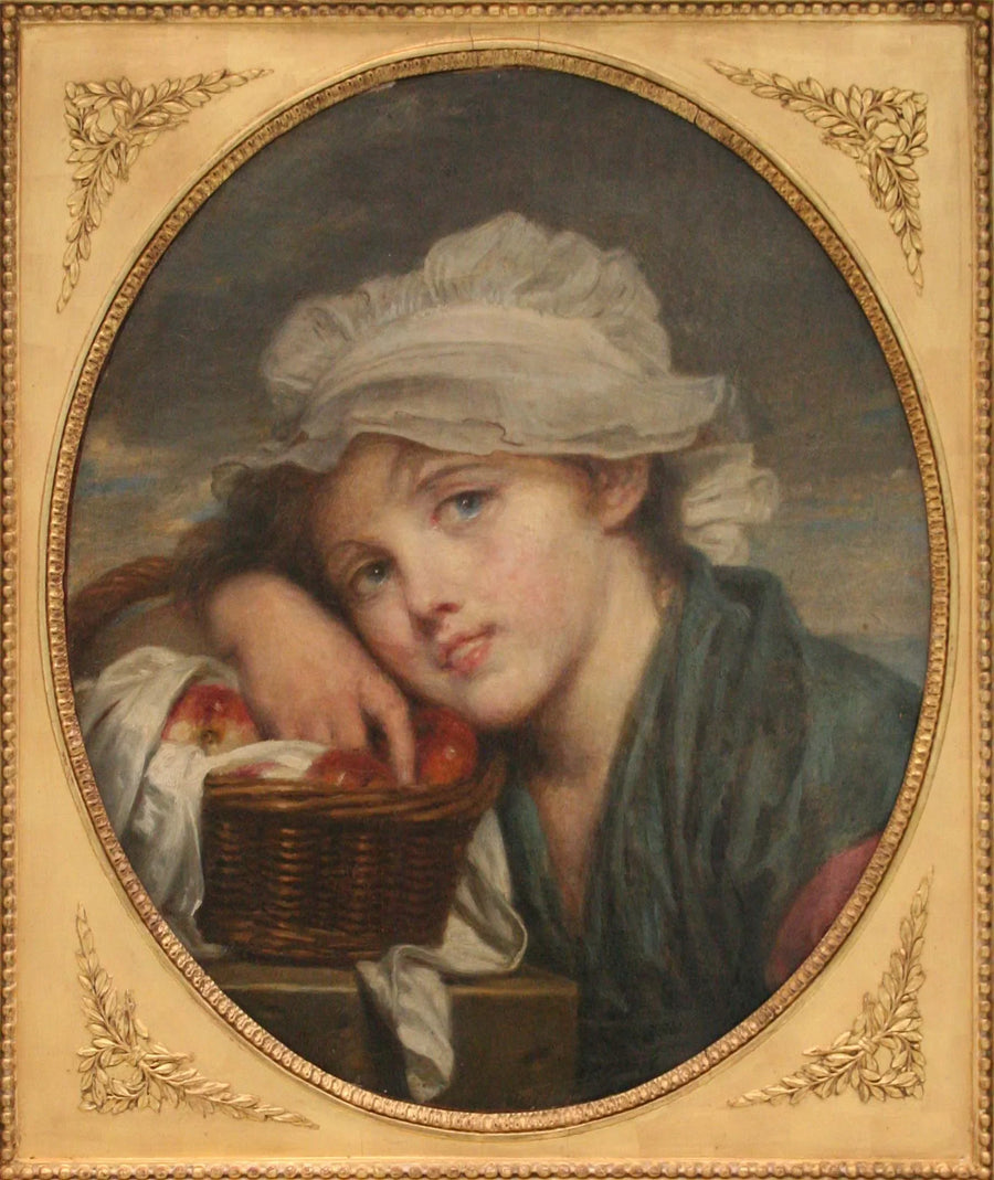 Den unga flickan med korgen - Jean-Baptiste Greuze