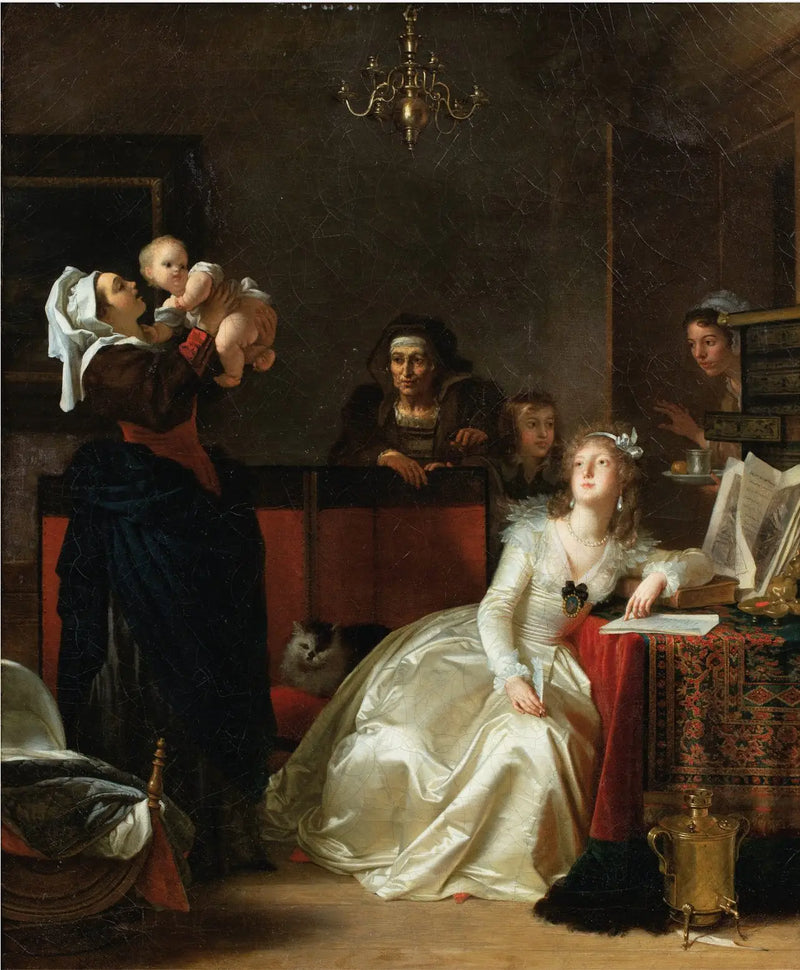 Den lärda unga modern - Jean-Honoré Fragonard