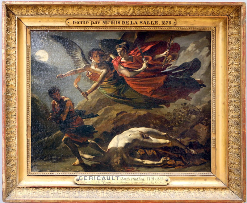 Den gudomliga rättvisan och hämnden som förföljer brottet - Théodore Géricault