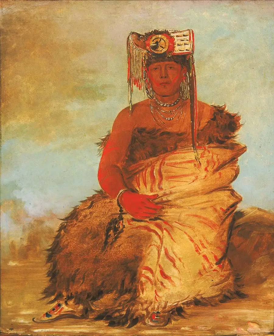La-kée-too-wi-rá-sha, liten chef, en Pawnee-krigare Tapage - George Catlin