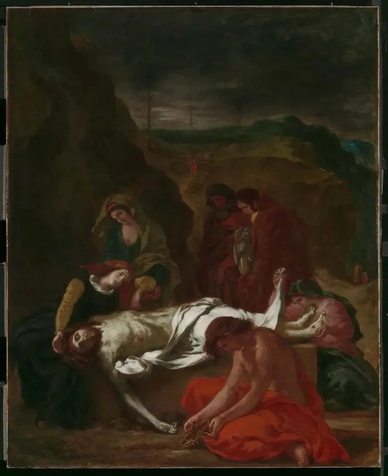 Klagan (Kristus vid graven) - Eugène Delacroix