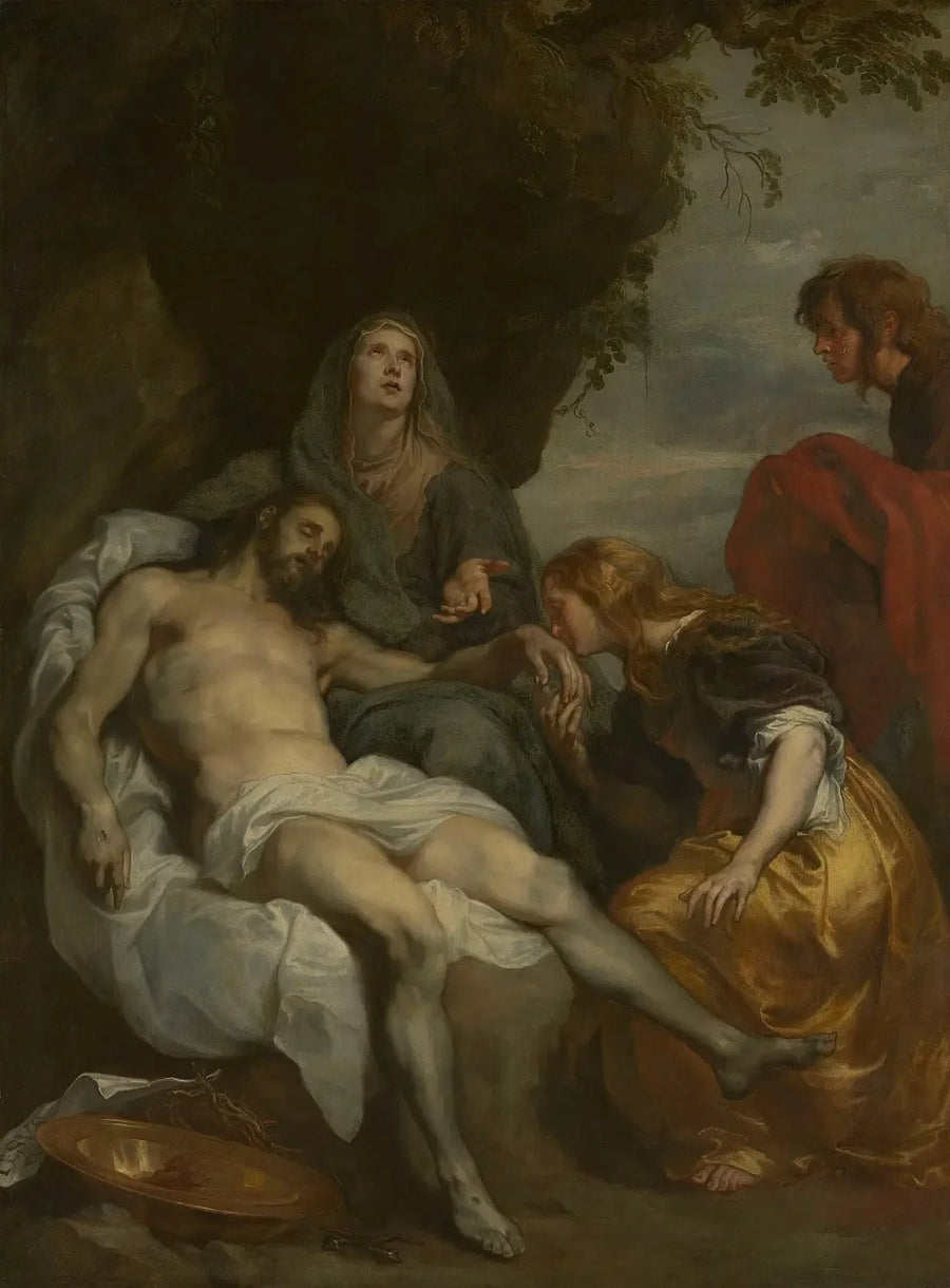 Lamentationen över den döde Kristus - Antoine van Dyck