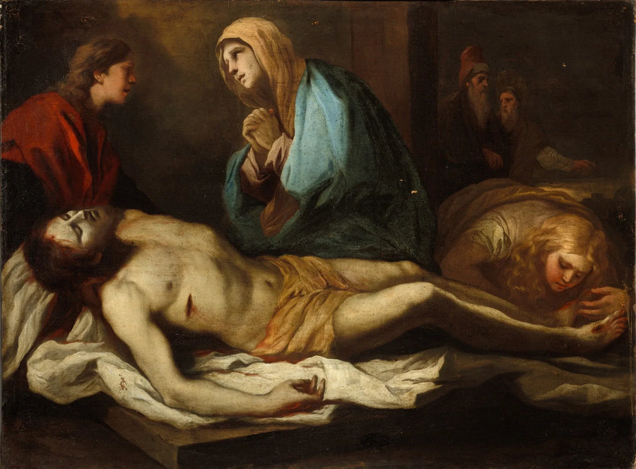 Lamentationen över den döde Kristus - Luca Giordano