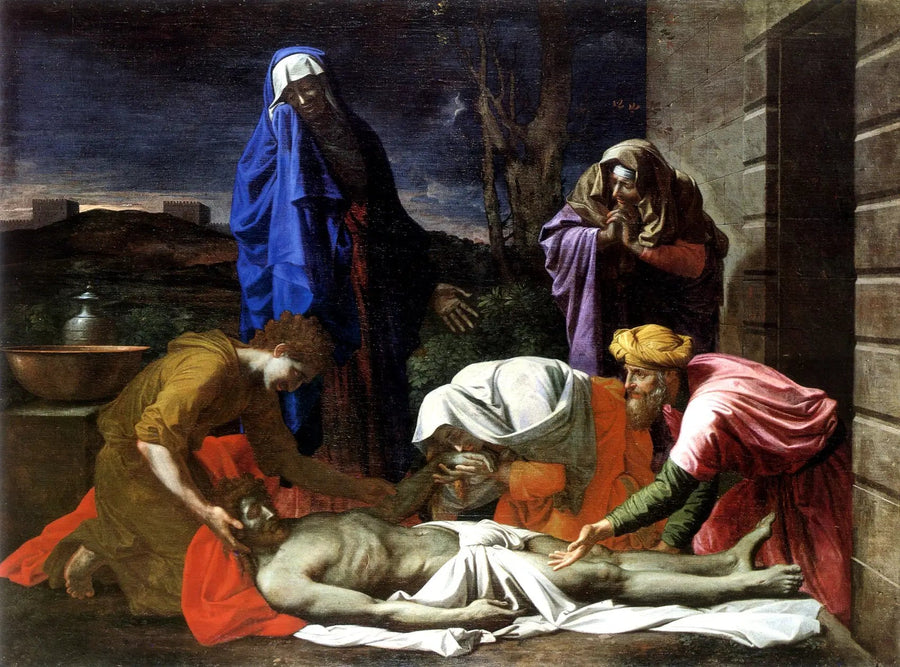 Sorgedödssorgen över den döde Kristus - Nicolas Poussin