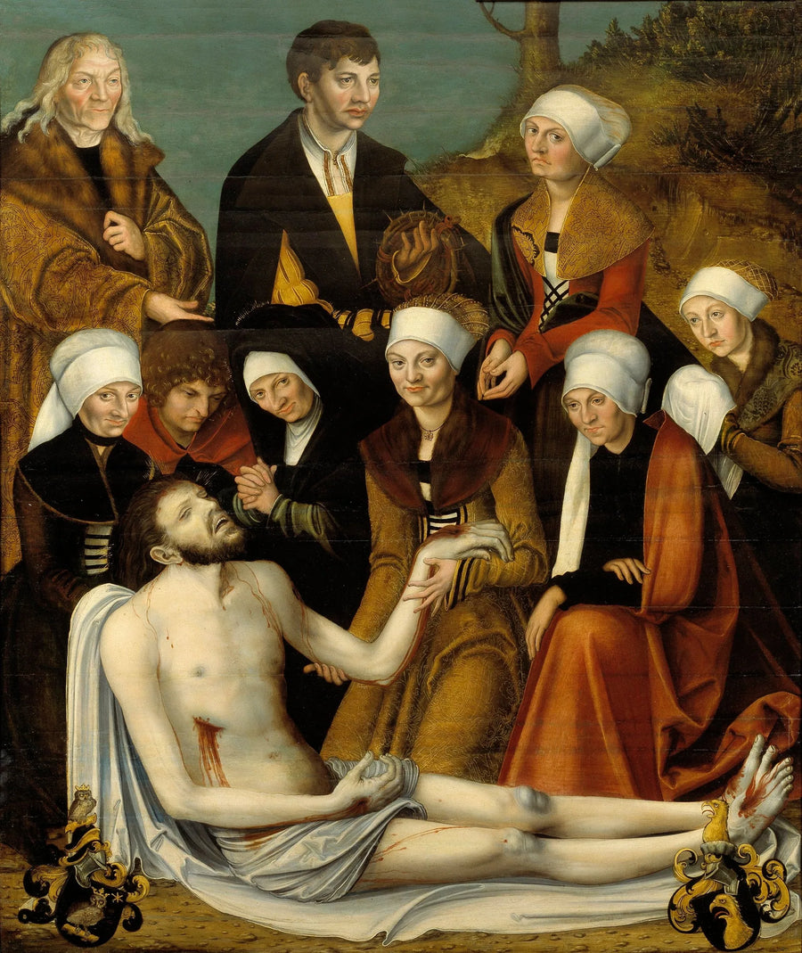 Lamentationen över Kristi döda kropp - Lucas Cranach den äldre
