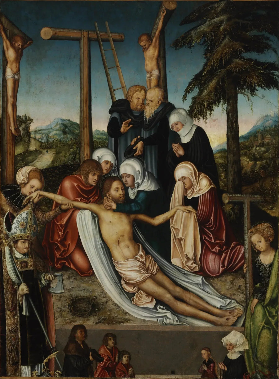 Lamentationen över Kristi döda kropp - Lucas Cranach den äldre