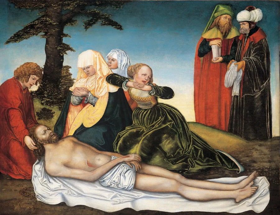 Lamentationen över Kristi döda kropp. - Lucas Cranach den äldre