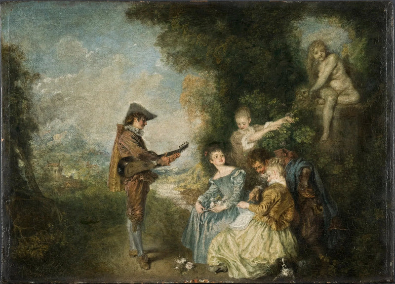 Kärlekslektionen - Antoine Watteau