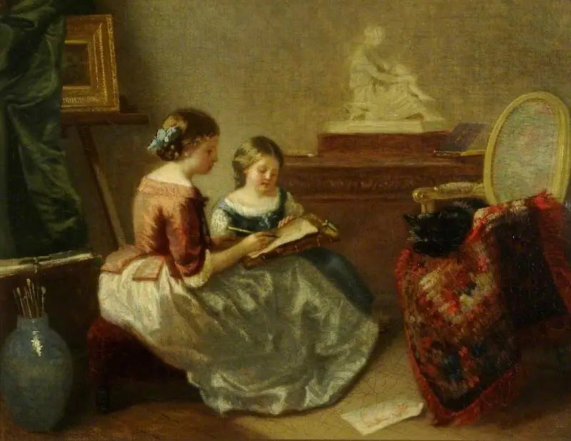 Teckningslektionen - Jean-Honoré Fragonard