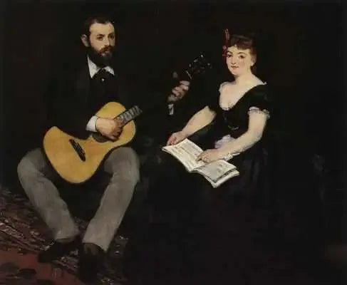 Musiklektionen - Édouard Manet