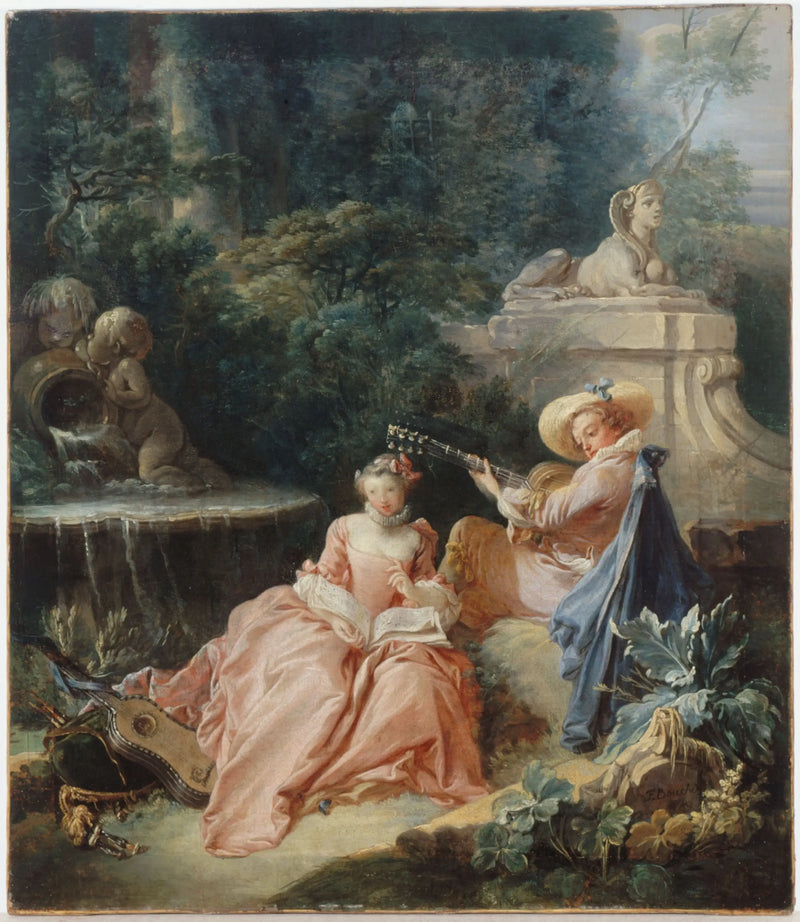 Musiklektionen - François Boucher
