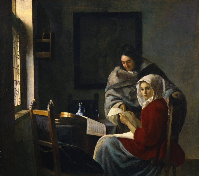 Musiklektionen avbruten - Johannes Vermeer