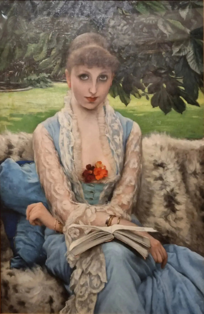 Läsning i parken - James Tissot
