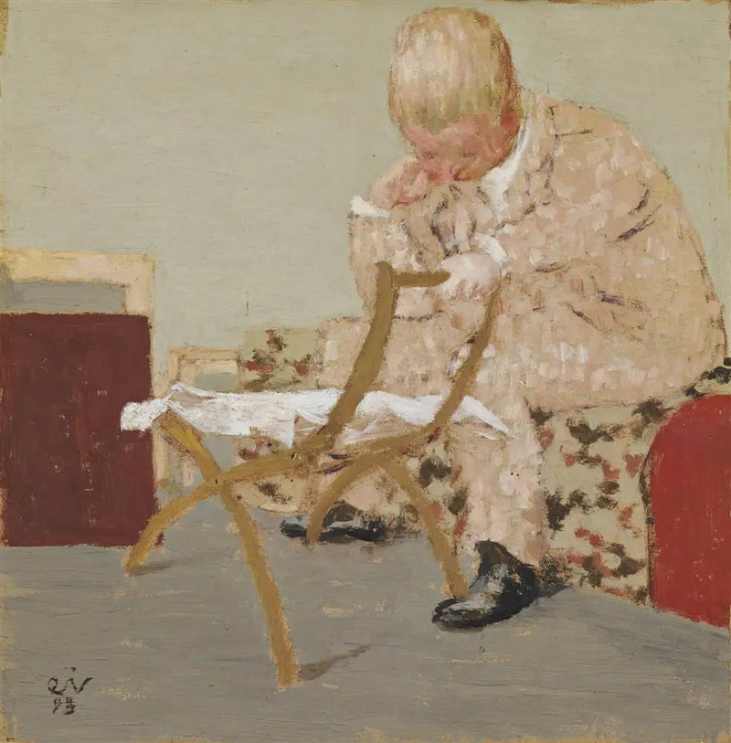 Läsningen av tidningen - Édouard Vuillard