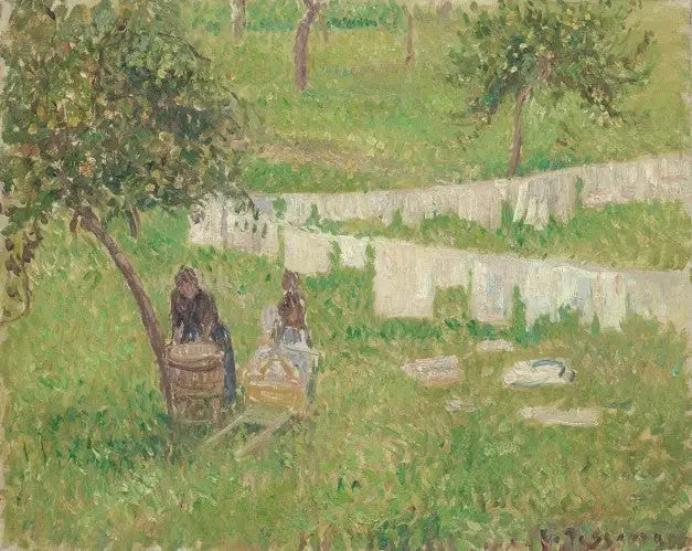 Tvätten i Éragny - Camille Pissarro