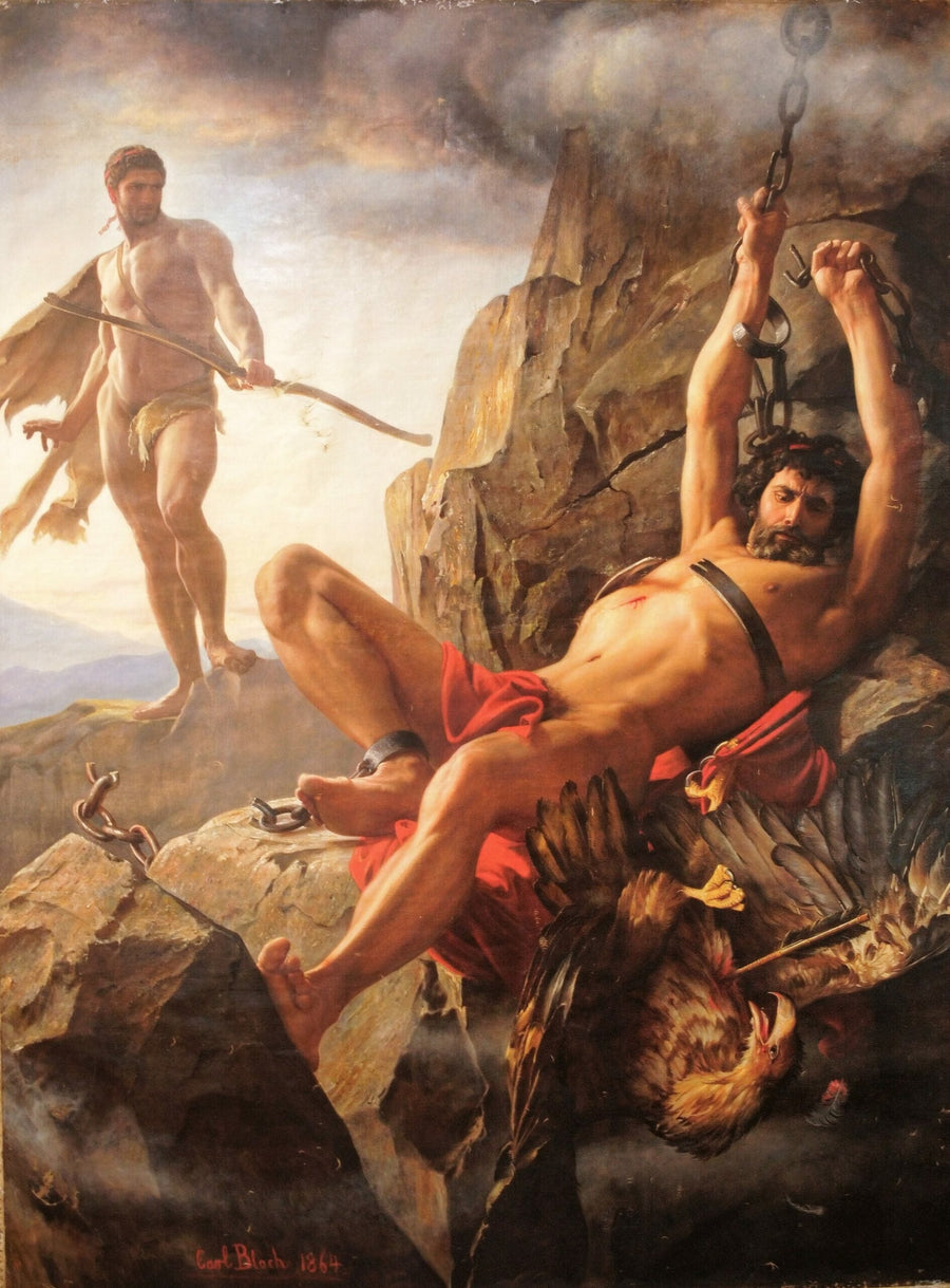 Prometheus frigivelse - Carl Heinrich Bloch