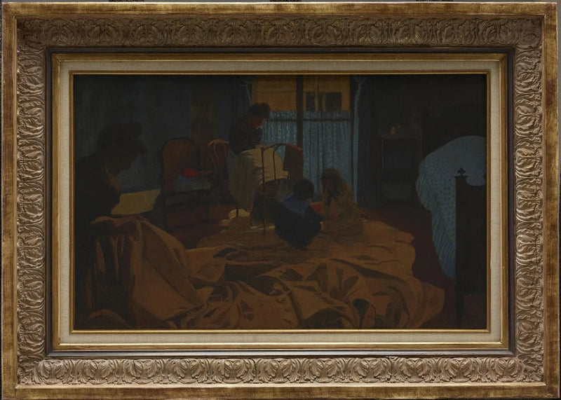 La Lingère, Blåa rummet - Félix Vallotton